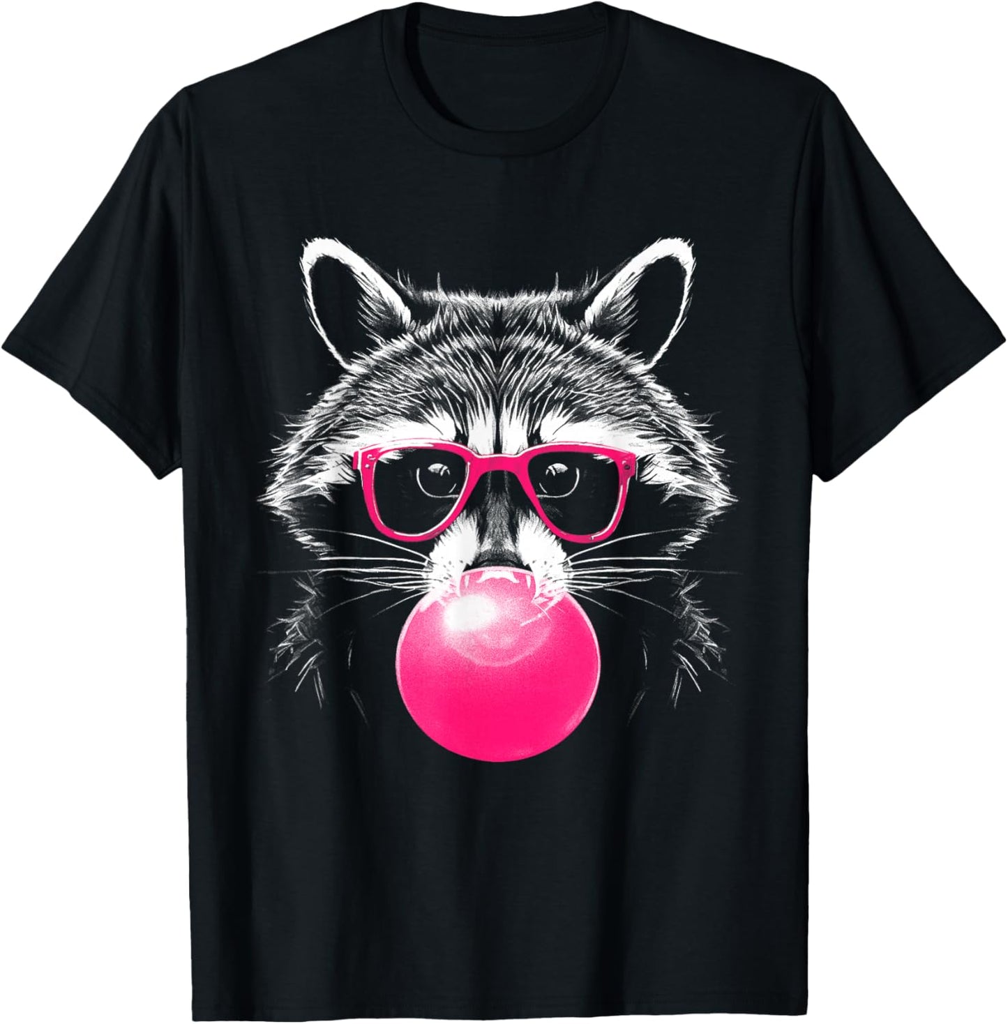 Raccoon Bubblegum T-Shirt - T-Shirt | Black