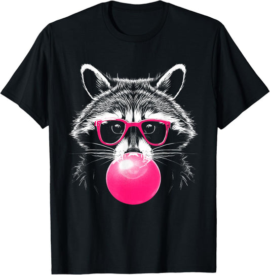 Raccoon Bubblegum T-Shirt - T-Shirt | Black