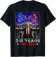 250 USA Years 1776 2026 Trump White House 250th Birthday T-Shirt - T-Shirt | Black
