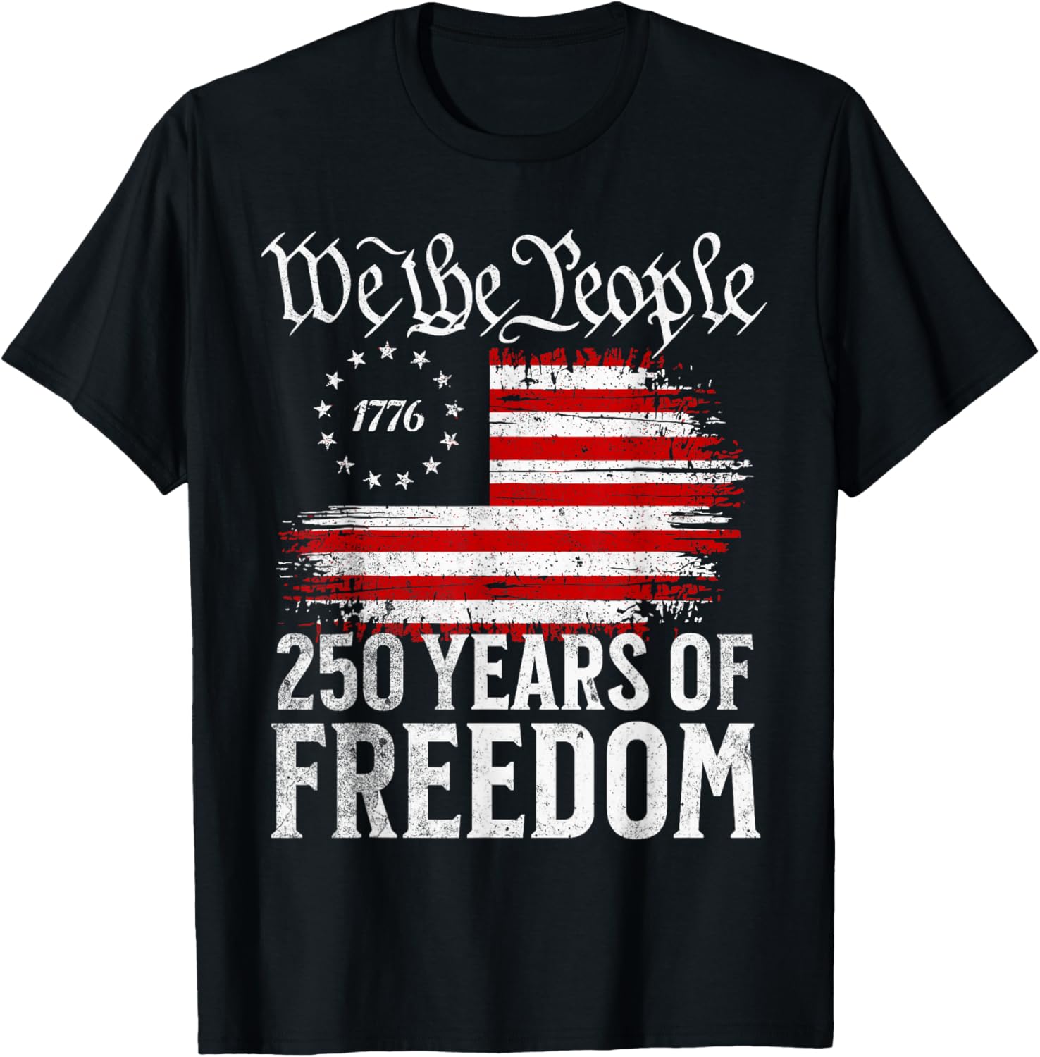 We The People 250 Years T-Shirt - T-Shirt | Black