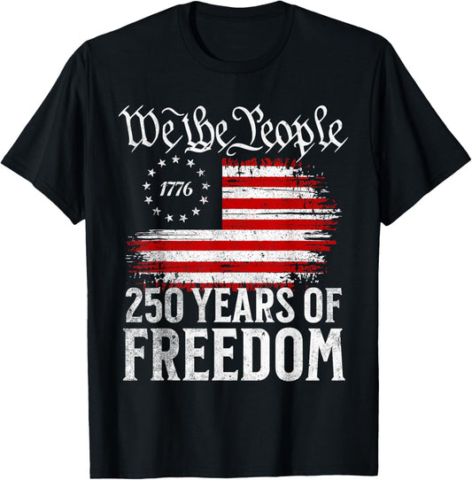 We The People 250 Years T-Shirt - T-Shirt | Black