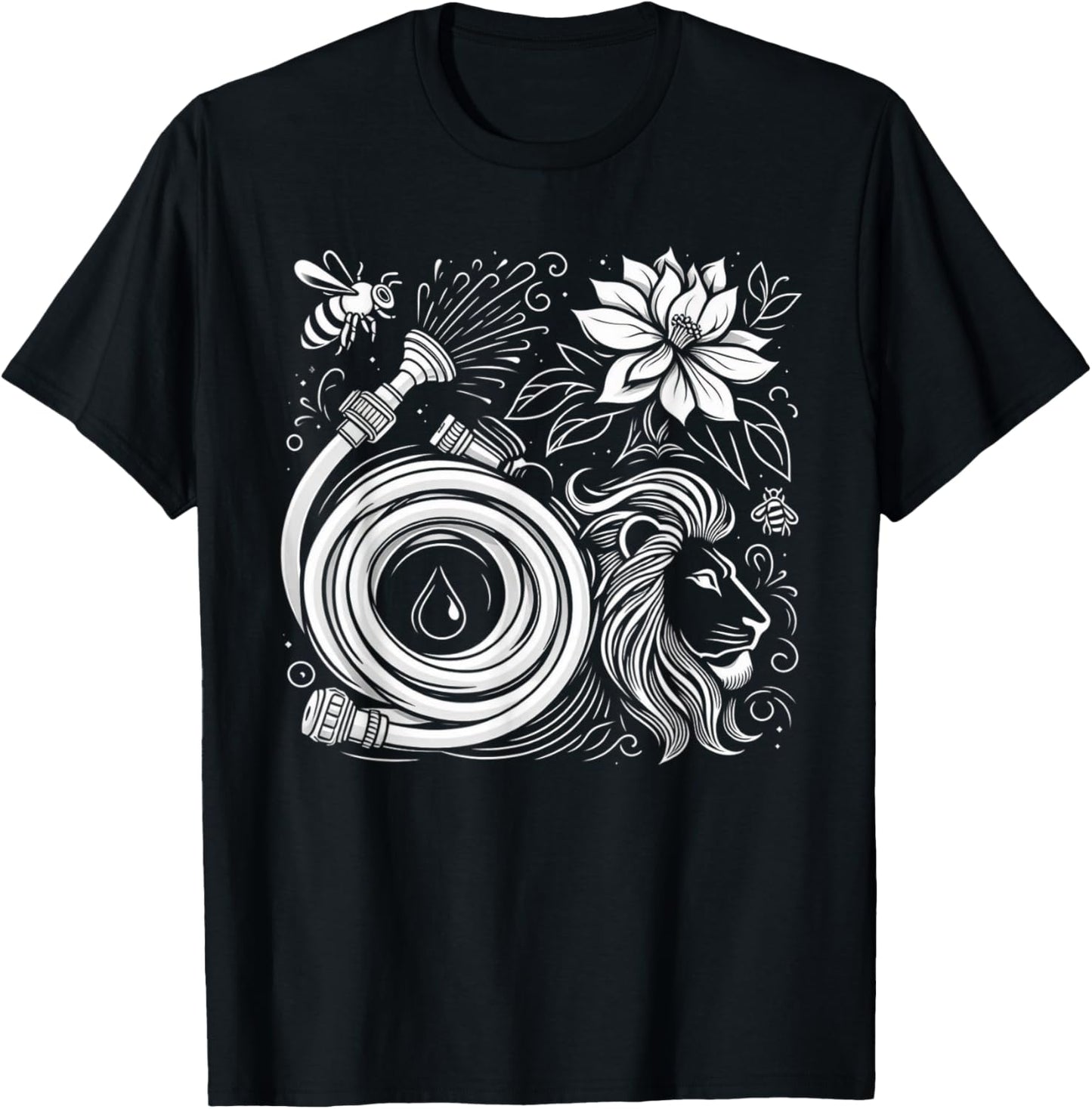 Funny Hose Bee Lion T-Shirt - T-Shirt | Black