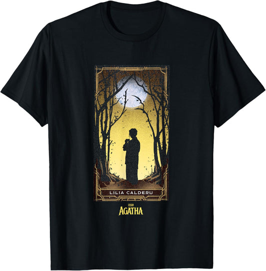Marvel Agatha All Along Lilia Calderu Tarot Card Vintage T-Shirt - T-Shirt | Black