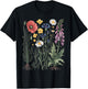 Vintage Wildflower Graphic Floral Gardening Women T-Shirt - T-Shirt | Black