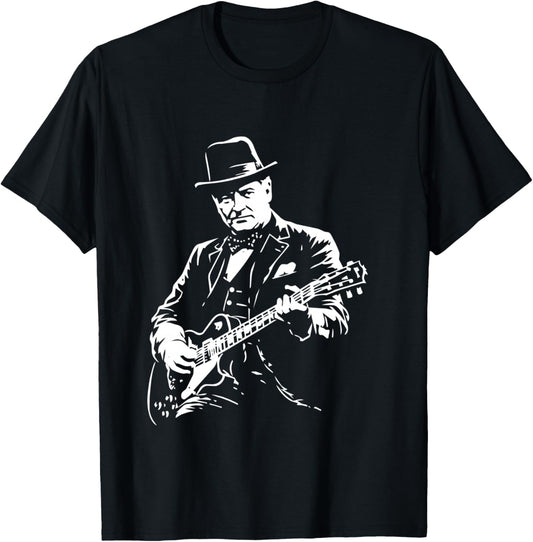 Winston Churchill Guitare Manche Longue T-Shirt - T-Shirt | Black