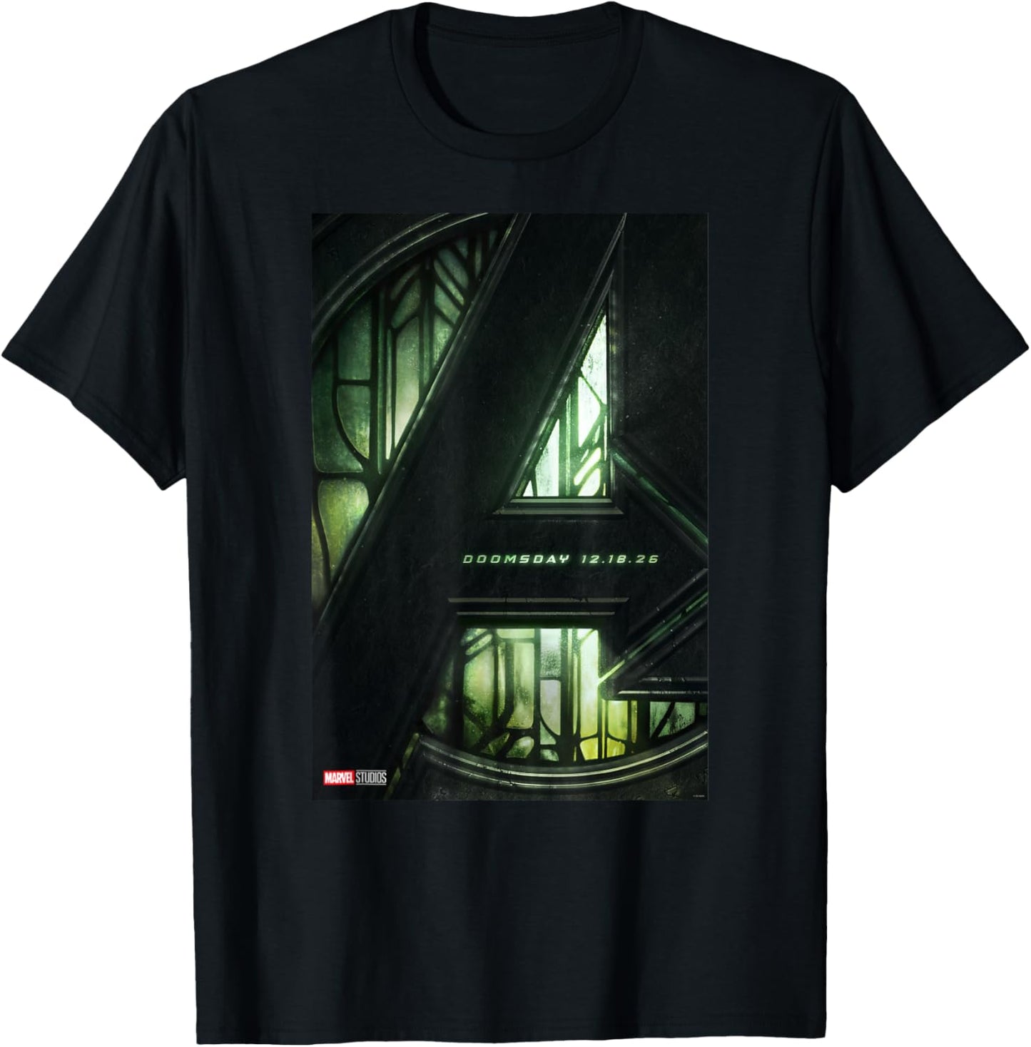 Marvel Studios Avengers: Doomsday Movie Teaser Poster T-Shirt - T-Shirt | Black
