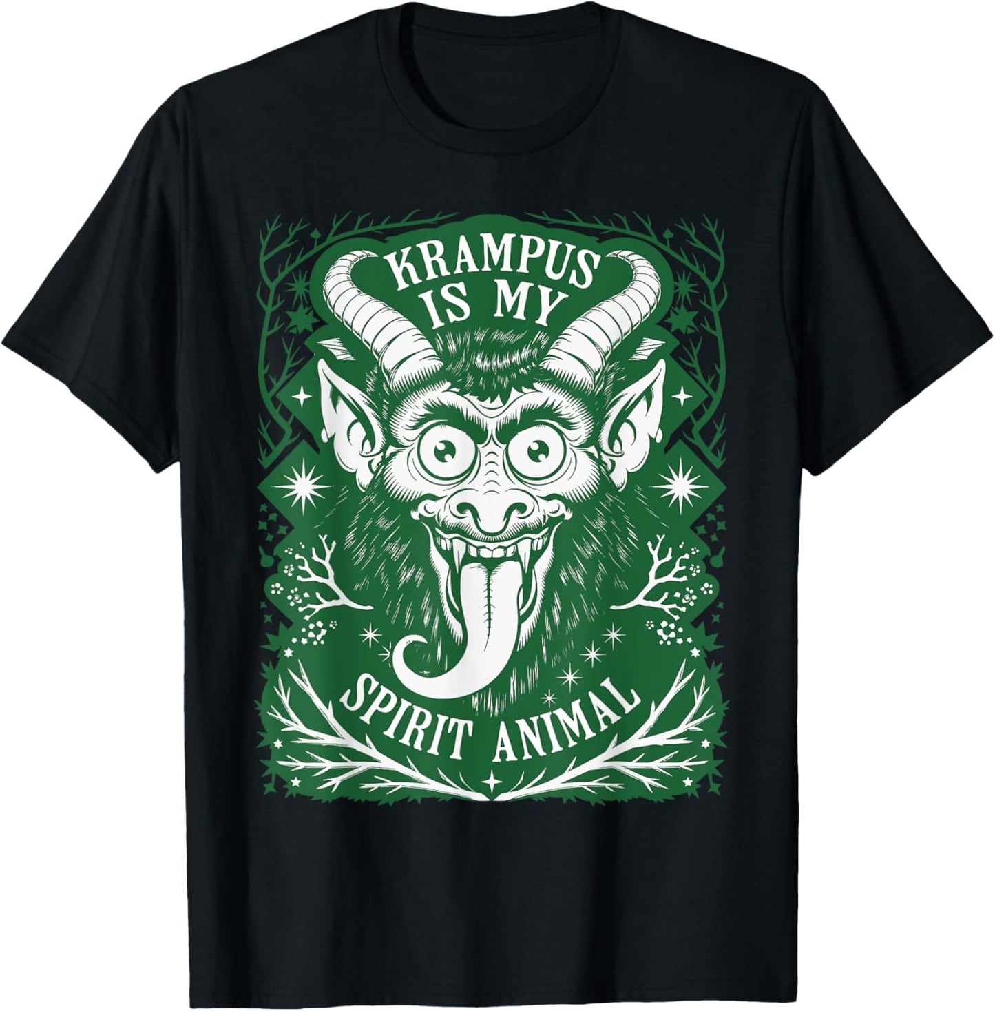 Krampus is My Spirit Animal German Folklore for Krampusnacht T-Shirt - T-Shirt | Black