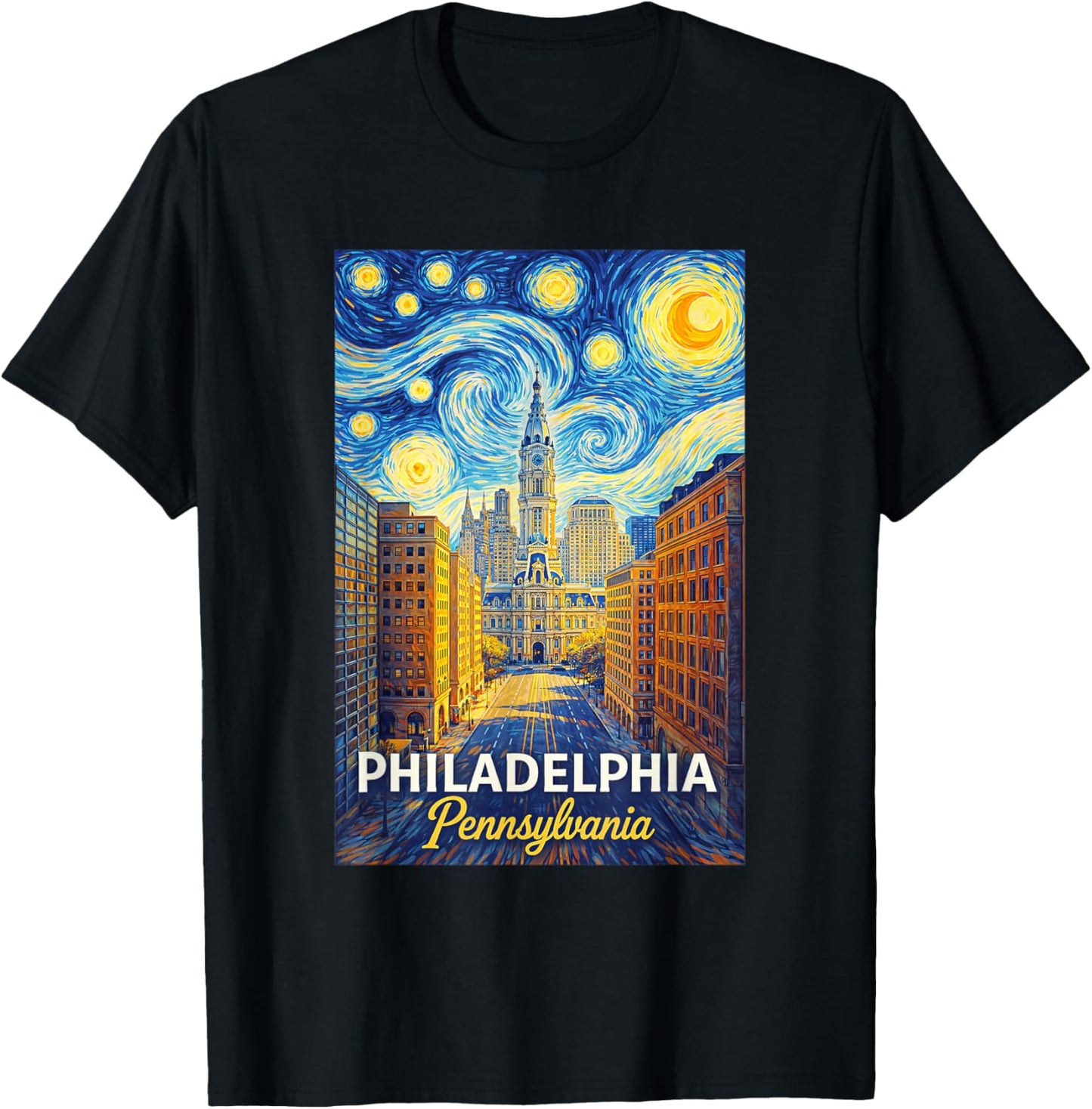Philadelphia Pennsylvania T-Shirt - T-Shirt | Black
