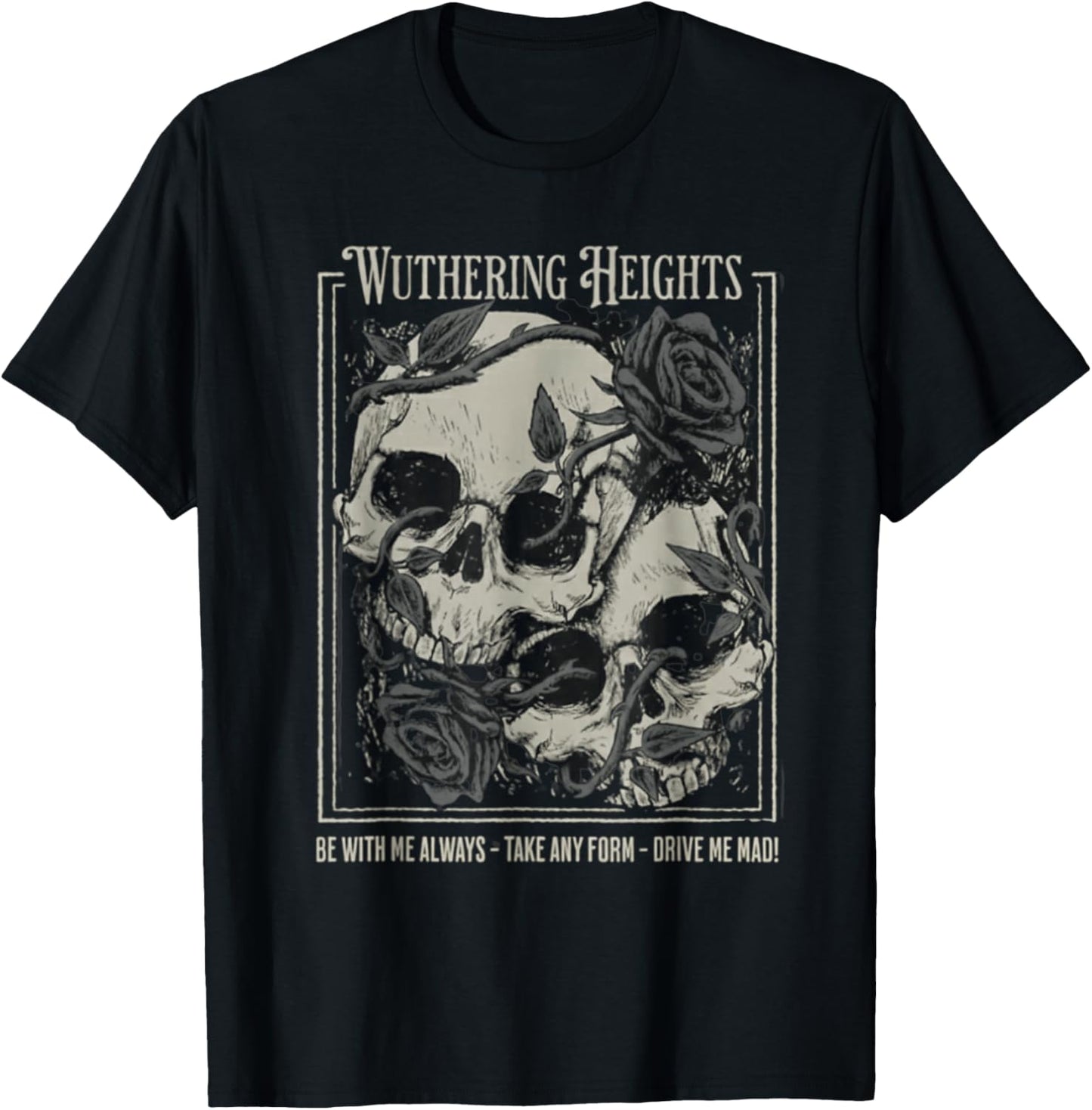 Wuthering Heights Gothic Book Lover T-Shirt - T-Shirt | Black