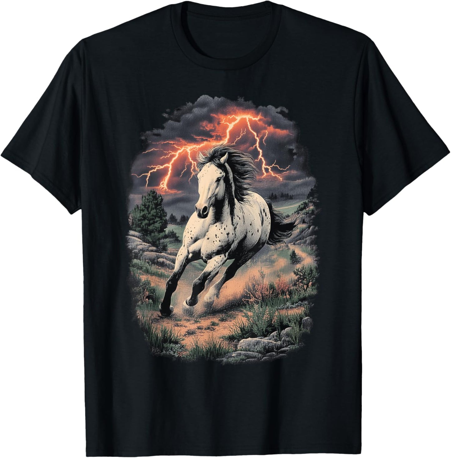 Appaloosa Horse Retro Vintage 80s 90s Western Grunge Graphic T-Shirt - T-Shirt | Black