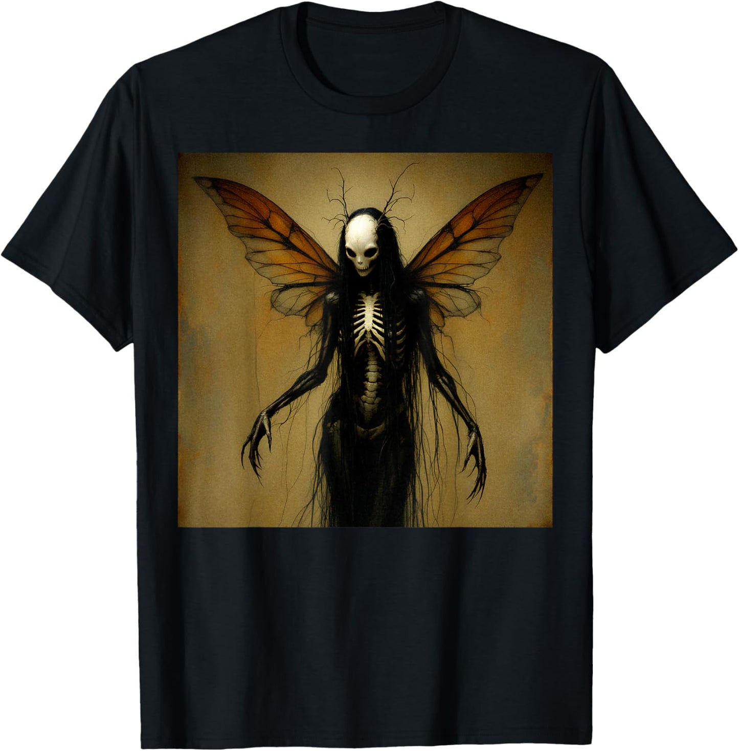 Ethereal Fairy Gothic Dark Art Aesthetic Grunge Horror T-Shirt - T-Shirt | Black