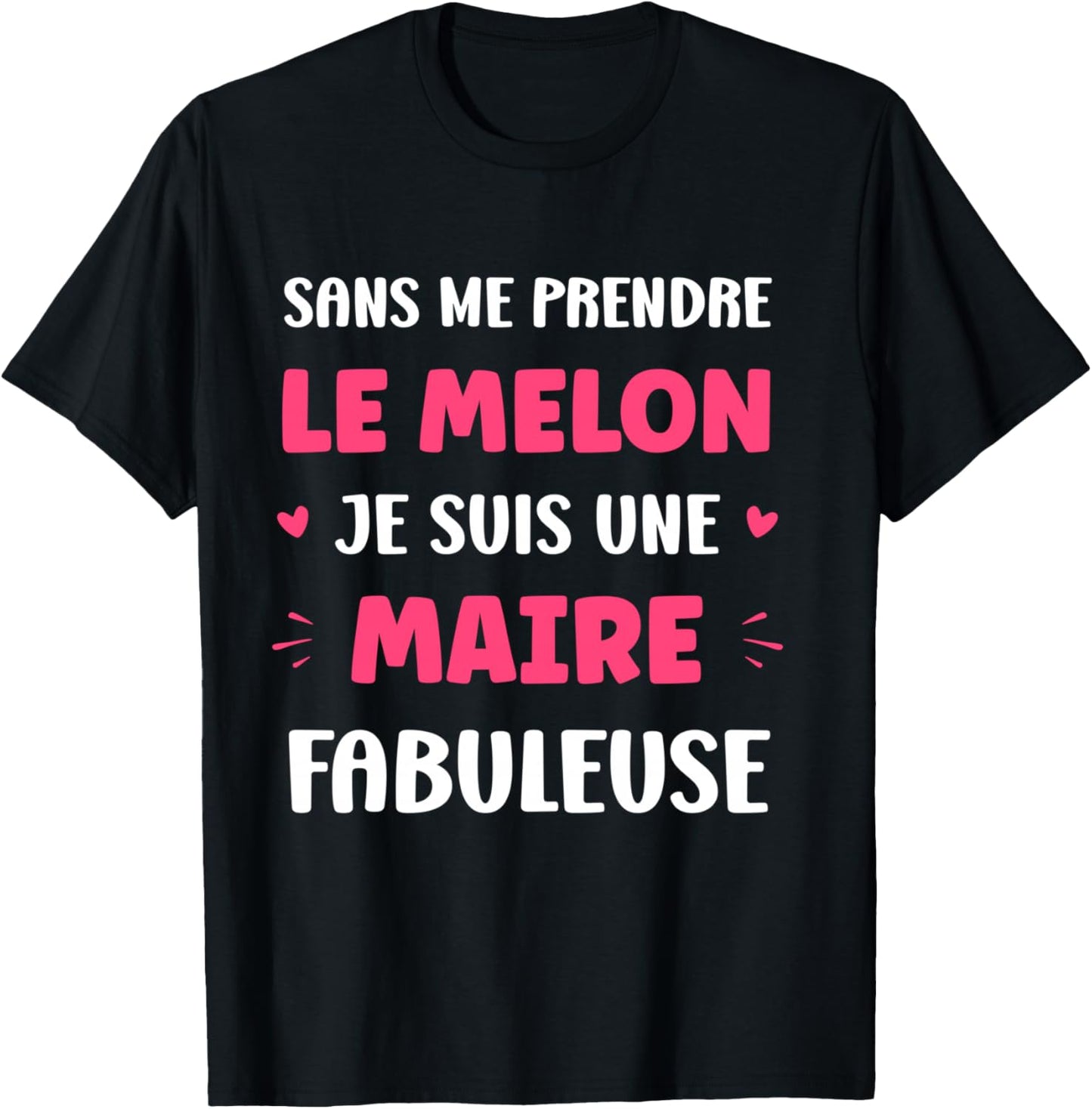 Départ métier Humour Maire Fille Fabuleuse Maire Manche Longue T-Shirt - T-Shirt | Black