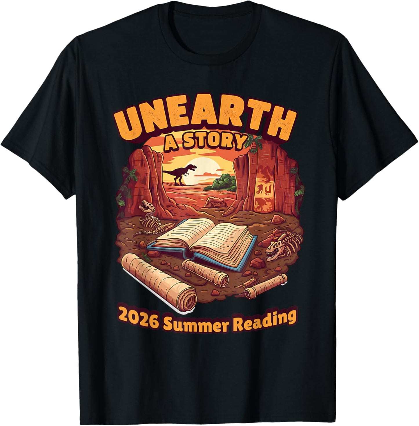 Unearth A Story (Summer Reading 2026) T-Shirt - T-Shirt | Black