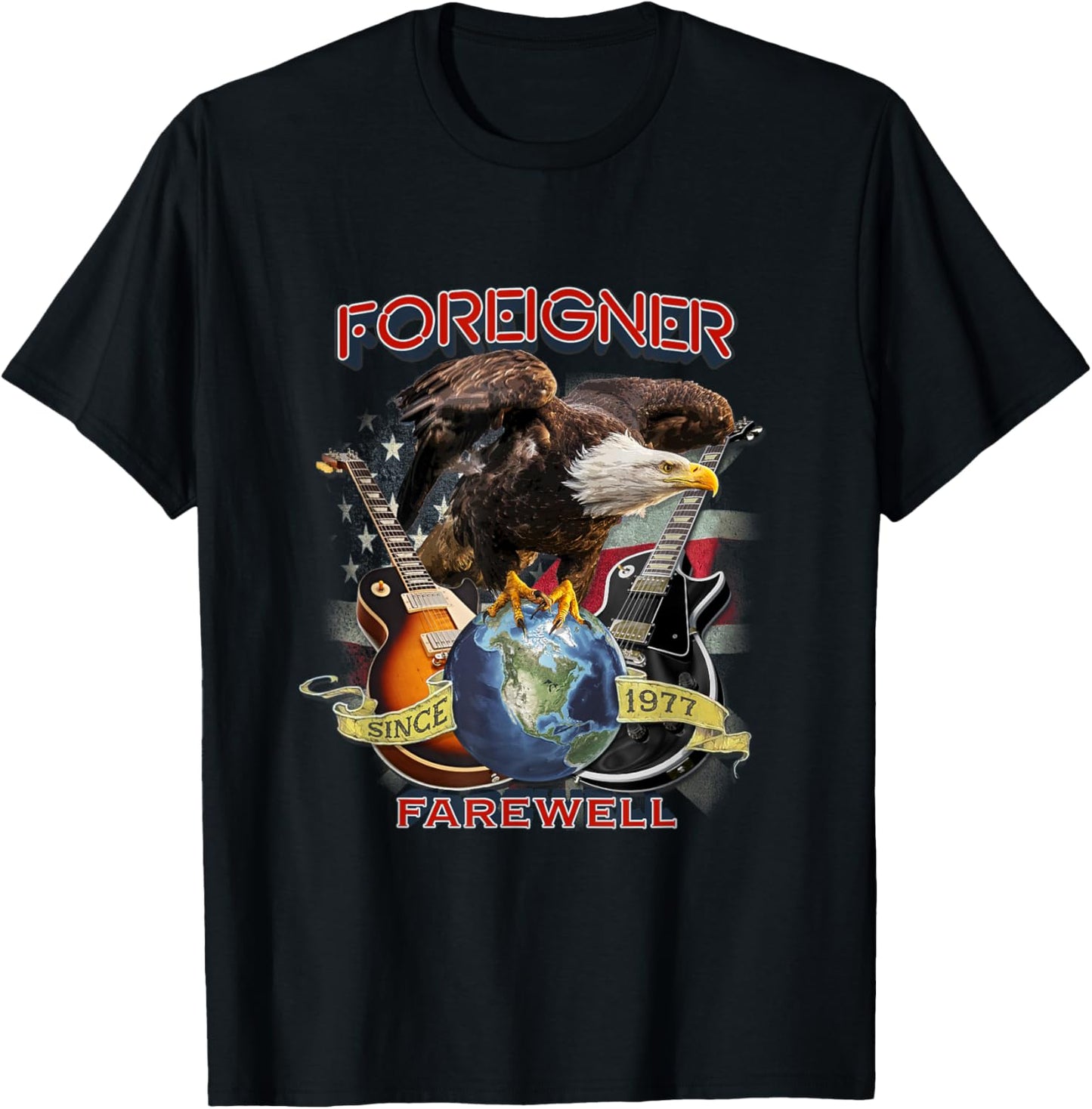 Foreigner Farewell T-Shirt - T-Shirt | Black