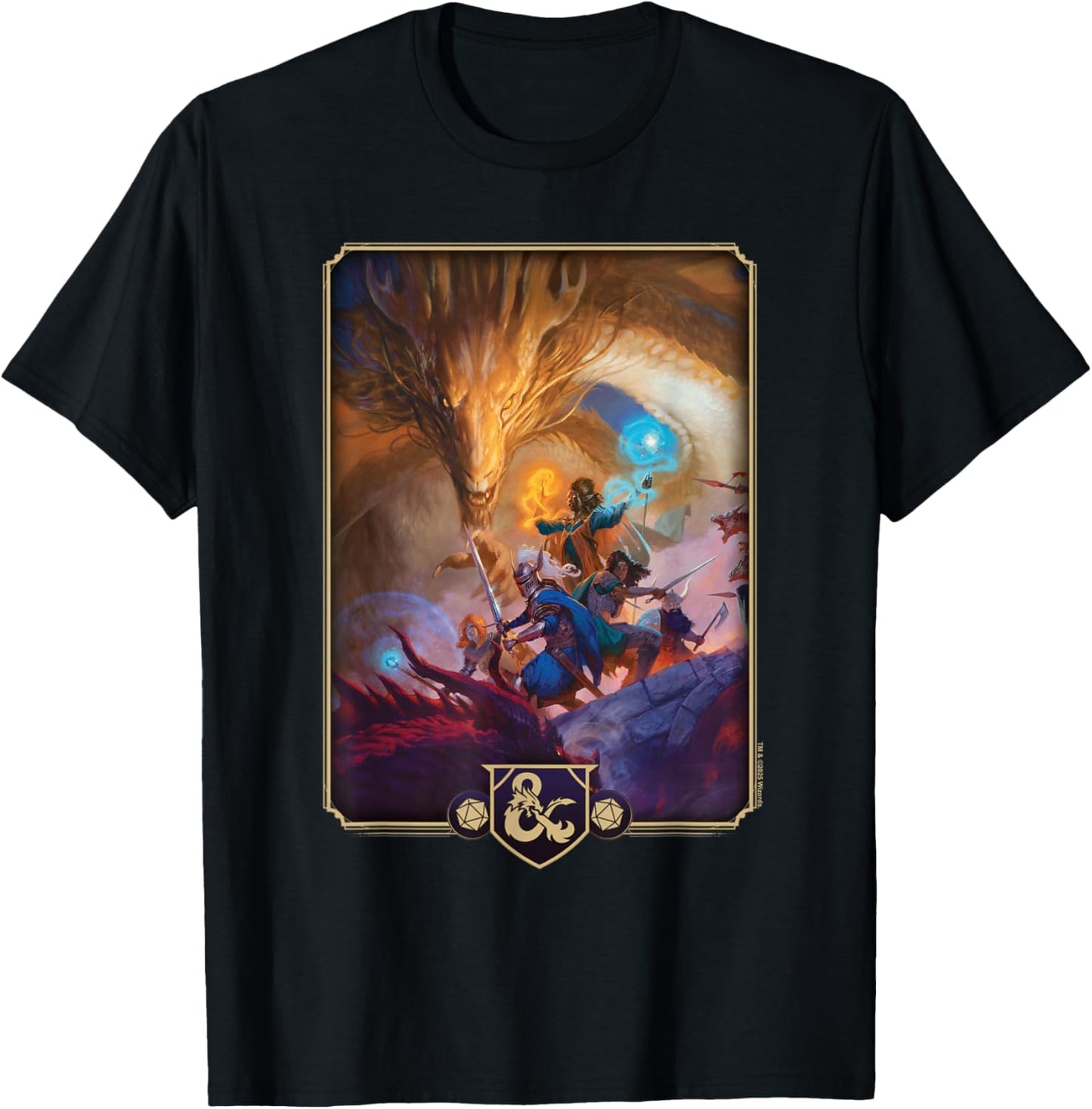 Dungeons & Dragons 2024 Players Handbook Cover T-Shirt - T-Shirt | Black