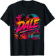 Dale Miami Retro Sunset Pitbull Streetwear Style T-Shirt - T-Shirt | Black