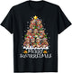 Squirrel Christmas Tree Lights Merry Squirrelmas Santa Xmas T-Shirt - T-Shirt | Black