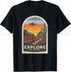 It's Time To Explore Uranus Funny UFO Design T-Shirt - T-Shirt | Black