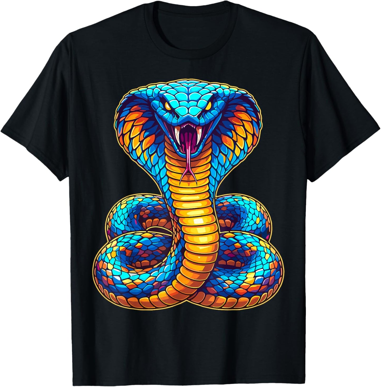 King Snake Cobra T-Shirt - T-Shirt | Black