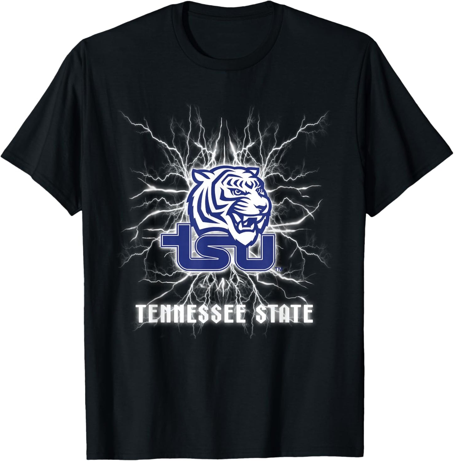 Tennessee State Tigers 90's Lightning Officially Licensed T-Shirt - T-Shirt | Black
