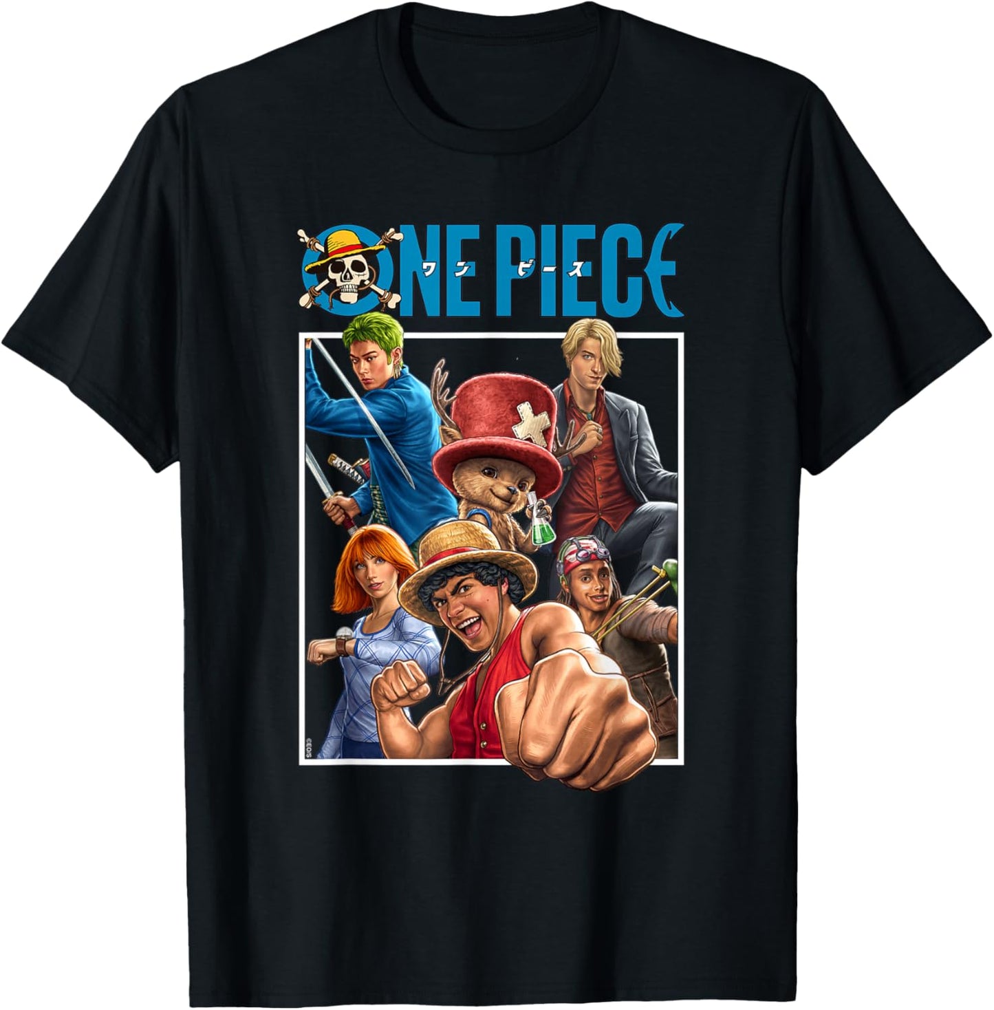 One Piece Group Box T-Shirt - T-Shirt | Black