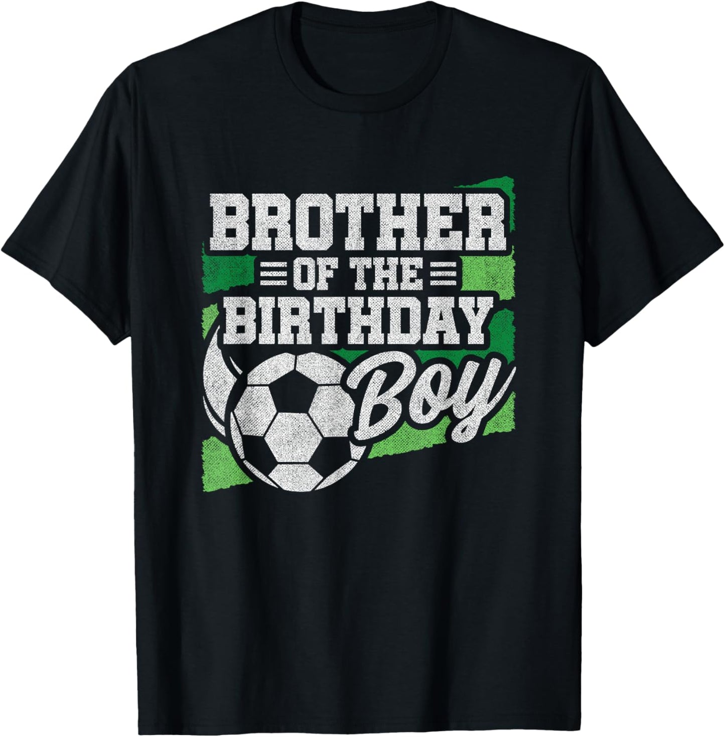 Birthday Brother - Soccer Birthday - Boys Soccer Birthday T-Shirt - T-Shirt | Black