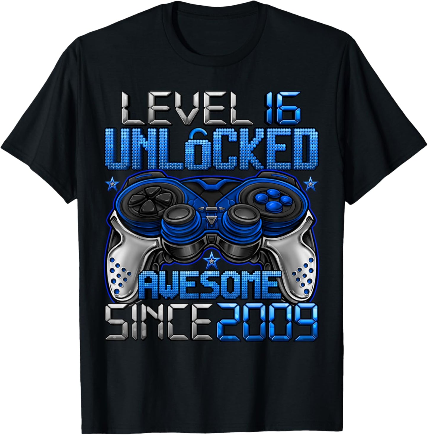 Level 16 Unlocked 16 Year Old Gifts Boys 16th Birthday Boy T-Shirt - T-Shirt | Black