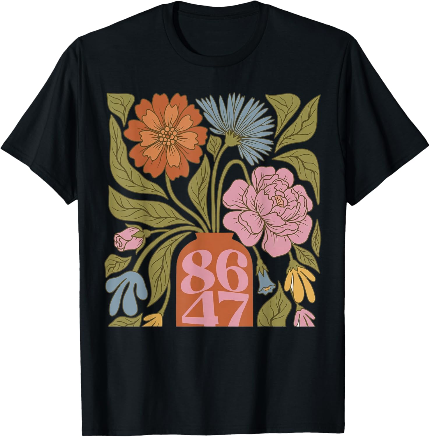 Retro Vintage 8647 T-Shirt - T-Shirt | Black