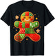 Gingerbread Kids Boys Family Youth Christmas T-Shirt - T-Shirt | Black