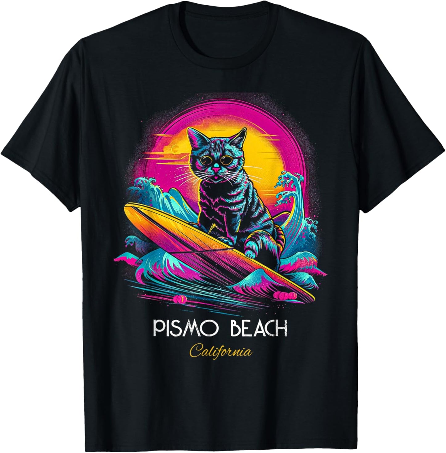 Pismo Beach California T-Shirt - T-Shirt | Black
