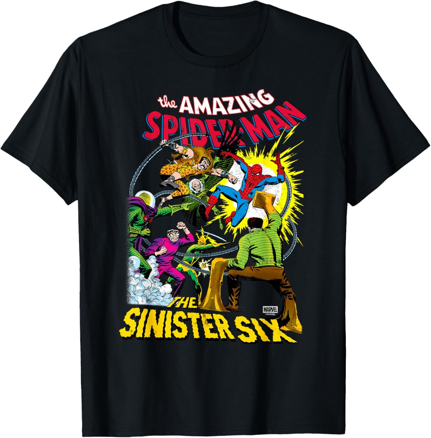 Spiderman - The Sinister Six T-Shirt - T-Shirt | Black