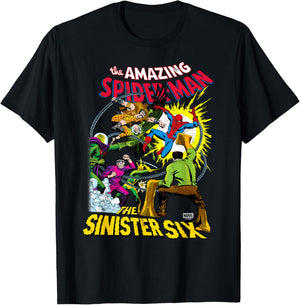 Spiderman - The Sinister Six T-Shirt - T-Shirt | Black