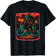 Aliens Playing Cards in Wild West Bar Scene T-Shirt - T-Shirt | Black
