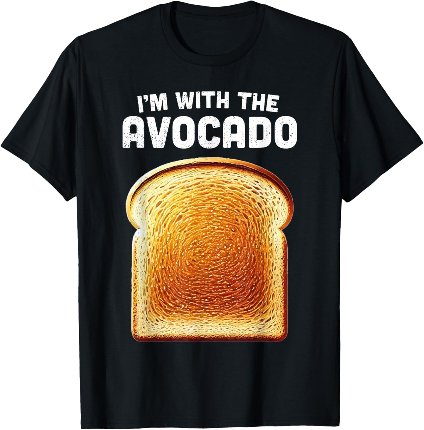 Im With Avocado Shirt Toast Matching Funny Halloween Costume T-Shirt - T-Shirt | Black