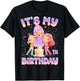 Funny Chibi Kpop Girl It’s My 4th Birthday Girl Korean Party T-Shirt - T-Shirt | Black
