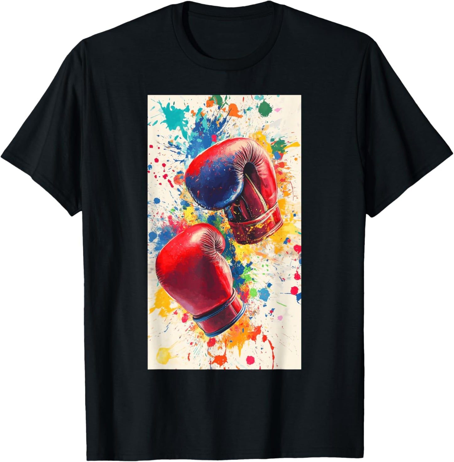 Boxing Gloves Sport Boxer Prompt Fitness Gym T-Shirt - T-Shirt | Black