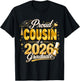 Proud Cousin 2026 Graduate Senior Graduation Family Pride T-Shirt - T-Shirt | Black