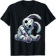 Zombie Bunny Stitched Easter gothic and Creepy Halloween T-Shirt - T-Shirt | Black