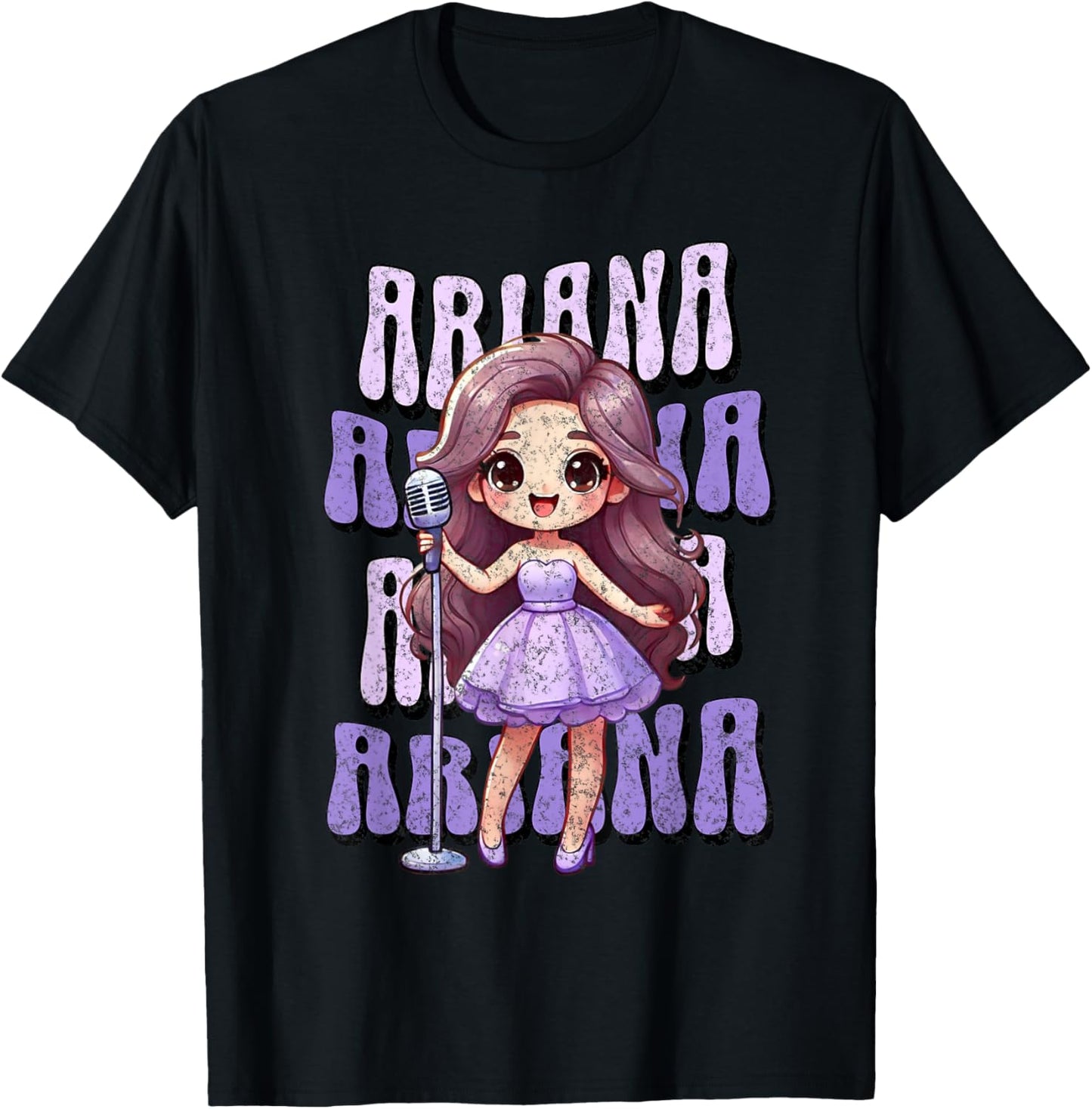 Ariana First Name Proud Personalized Vintage T for Girls T-Shirt - T-Shirt | Black