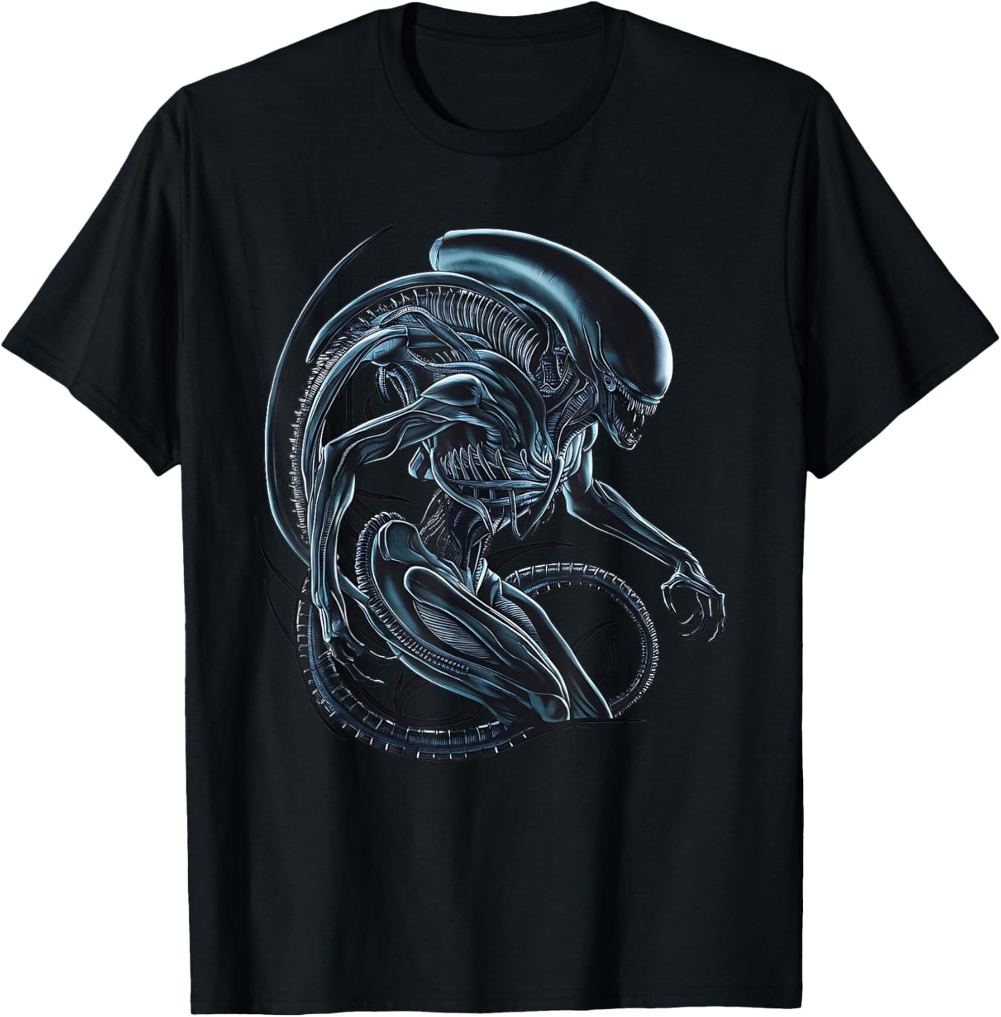 Illustriertes Poster mit Alien-Xenomorph T-Shirt - T-Shirt | Black