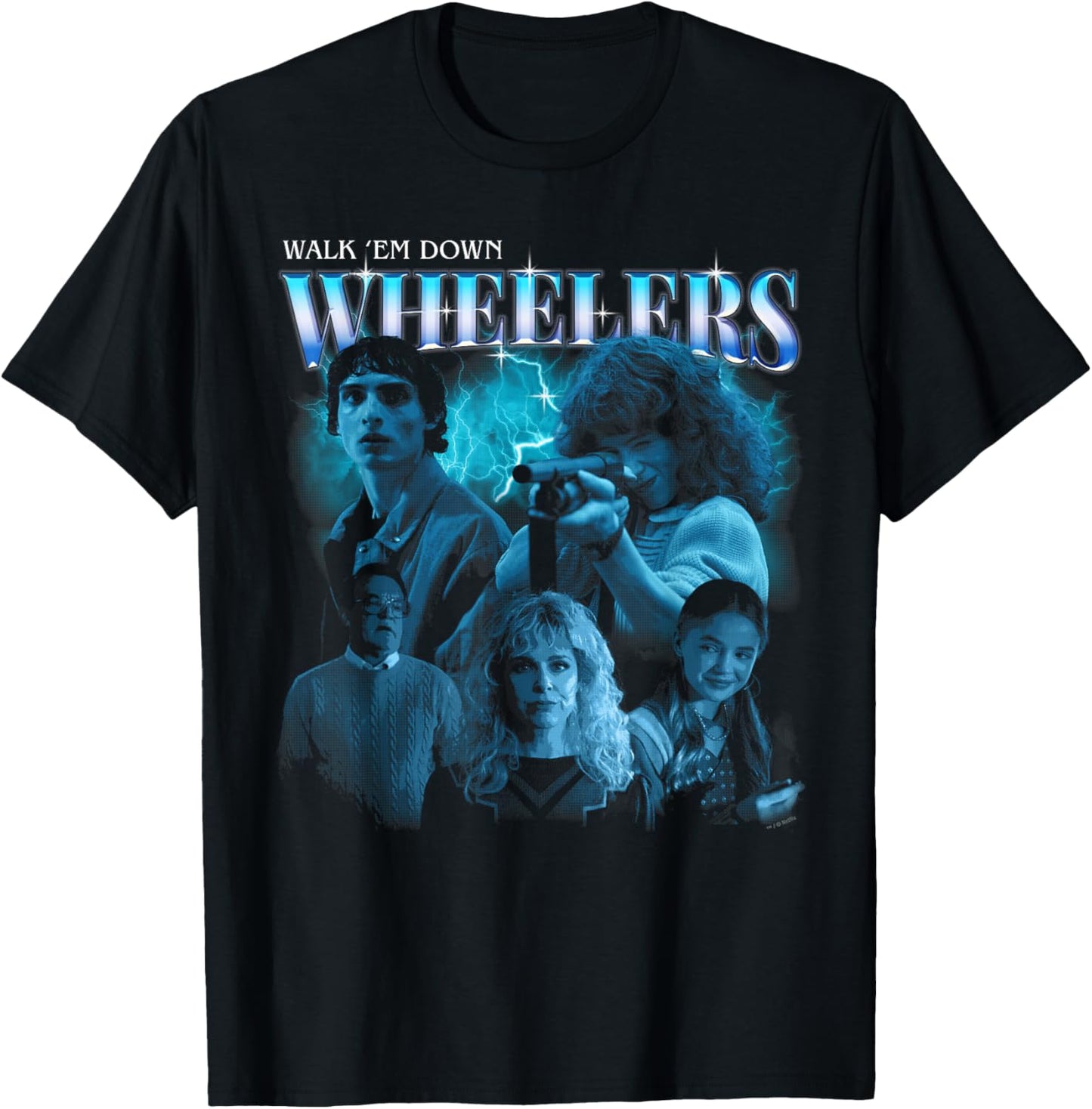 Stranger Things The Wheelers Officially Licensed T-Shirt - T-Shirt | Black