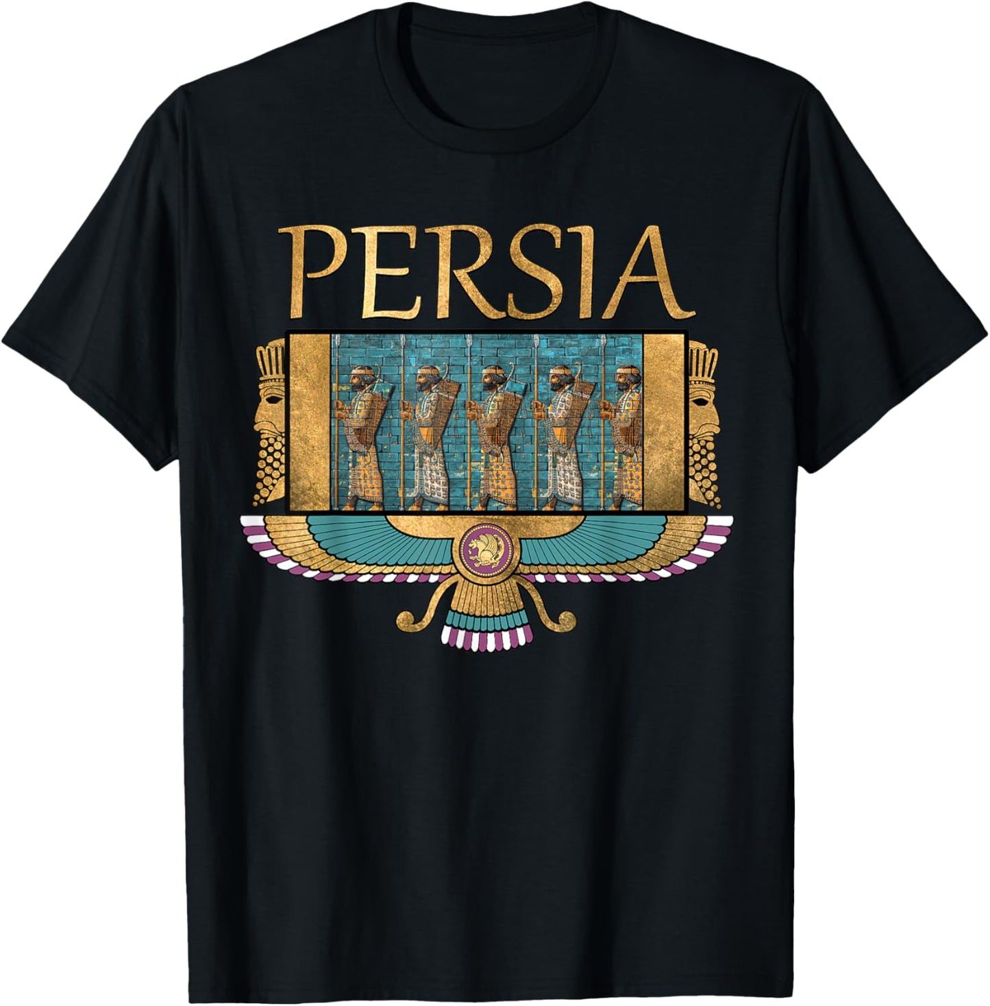 Ancient Persia Immortals of the Persian Empire T-Shirt - T-Shirt | Black