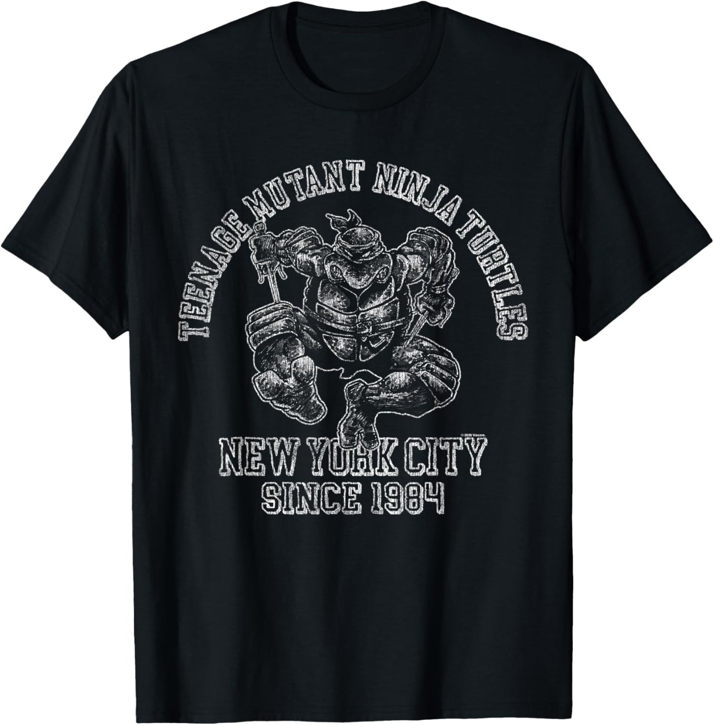 TMNT Comics New York City Since 1984 Athletic Illustration T-Shirt - T-Shirt | Black