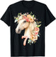 7th Birthday Horse Girl 7 Years Outfit Horse Birthday T-Shirt - T-Shirt | Black