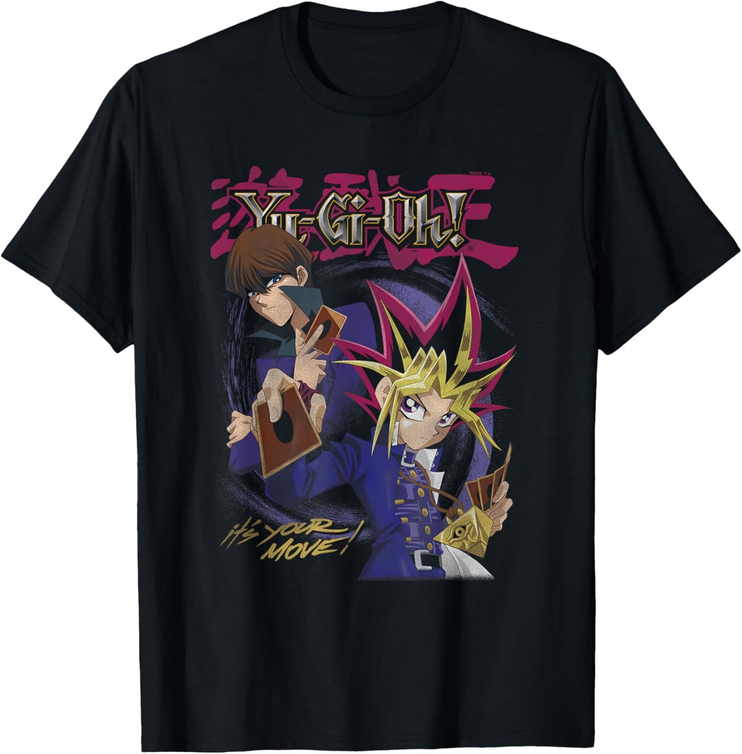 Yu-Gi-Oh! Yugi and Kaiba Face-Off It's Your Move Anime T-Shirt - T-Shirt | Black