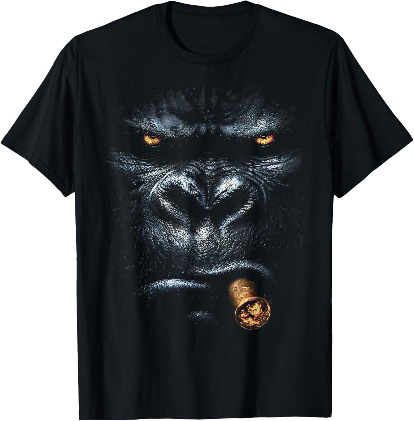 Monkey Cigar T-Shirt - T-Shirt | Black