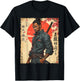 Afro Warrior Samurai African in Anime with Modern Katana T-Shirt - T-Shirt | Black