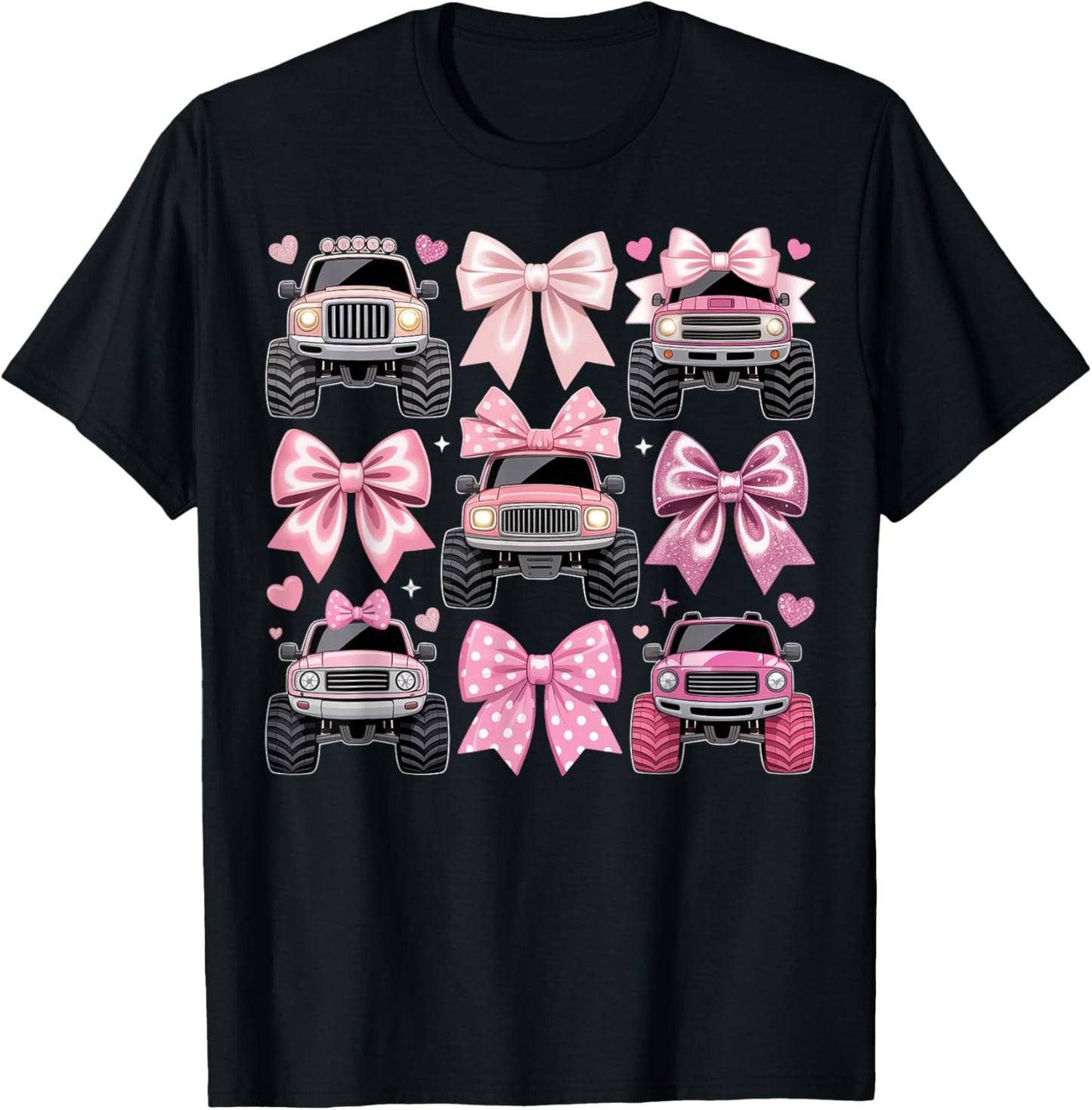 Pink Monster Truck T-Shirt - T-Shirt | Black