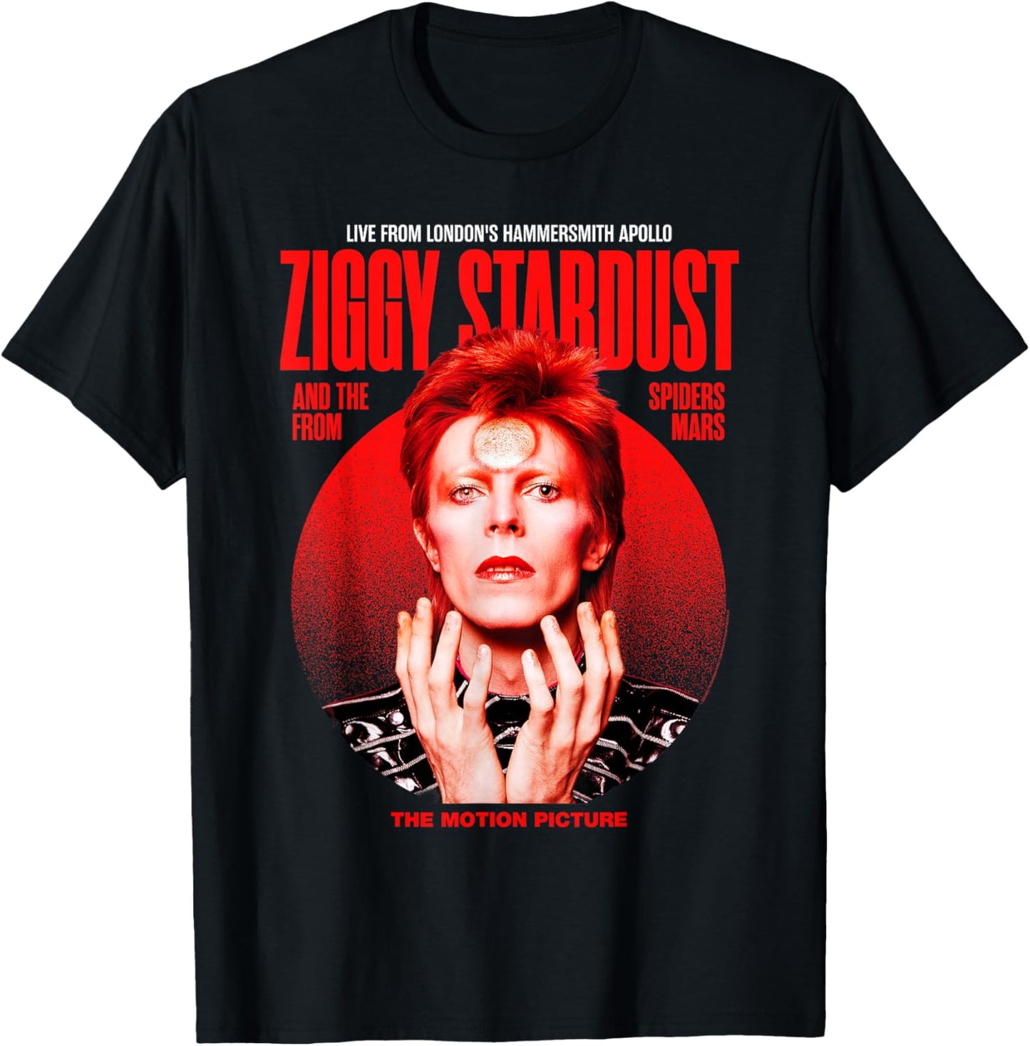 David Bowie Ziggy Stardust Motion Picture Color Sukita Photo T-Shirt - T-Shirt | Black