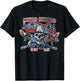 Lynyrd Skynyrd Tour 1987 Vintage USA Flag Southern Rock Band T-Shirt - T-Shirt | Black